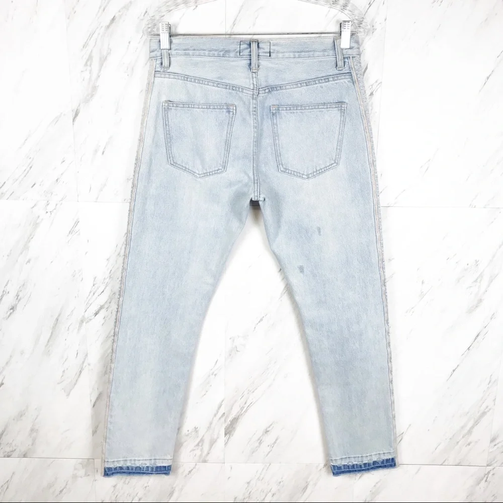 Current/Elliott‎ Slouchy Side Embroidery Skinny